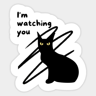 I'm watching you Sticker